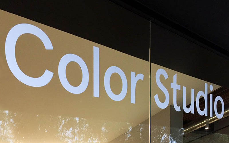 architectural signage wayfinding project color studio