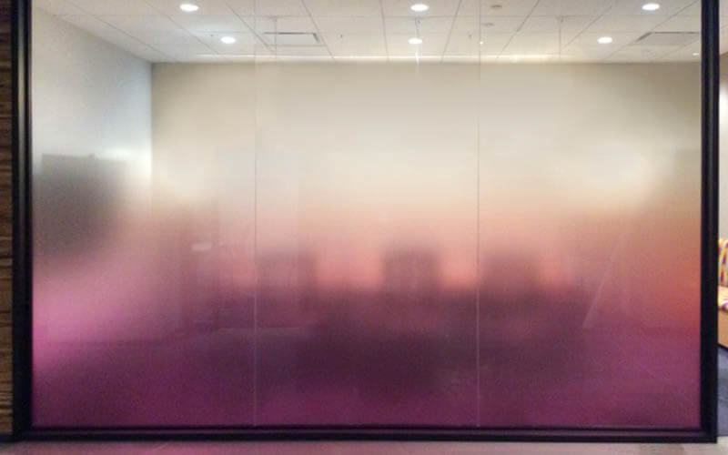 ombre gradient film transition clear to color