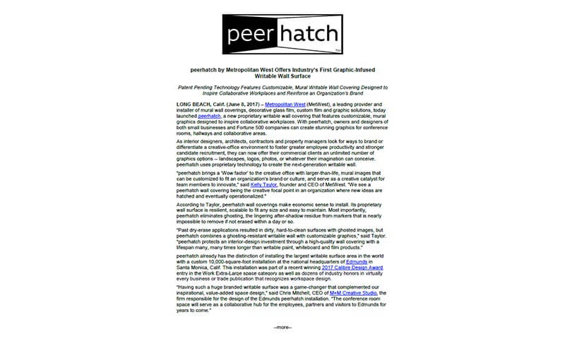 peerhatch launch release