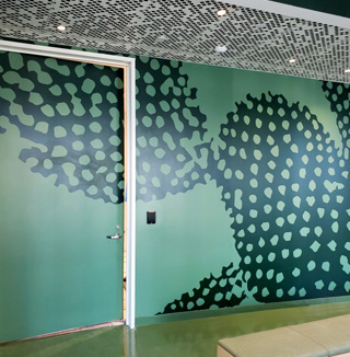 Image of printed wall covering