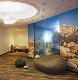 Image of 3D ocean wall covering