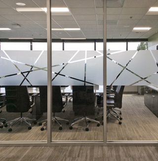 Image of custom modern printed window