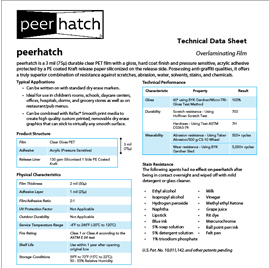 Image showing Peerhatch technical data