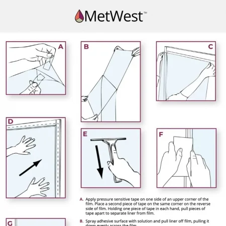 Lintec Window Film Pressure Sensitive Adhesive System Installation Instructions